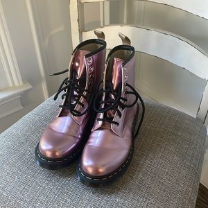 Brand New Pink Vegan Leather Dr Martens Size 7